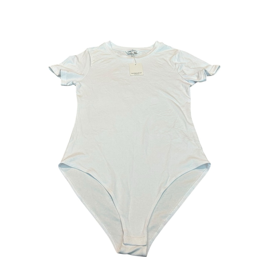 3/$15 MANGOPOP white bodysuit nwt